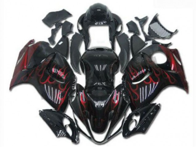 ABS Kit Carenatura Moto GSXR 1300 Hayabusa 08-19 - Nero Rosso ABS Kit Carenatura Moto GSXR 1300 Hayabusa 08-19 - Nero Rosso