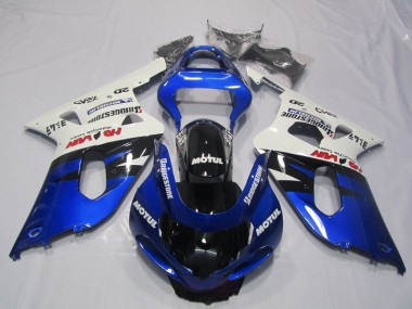 ABS Kit Carenatura Moto GSXR 600 K1 K2 K3 01-03 - Blu Bianco Motul