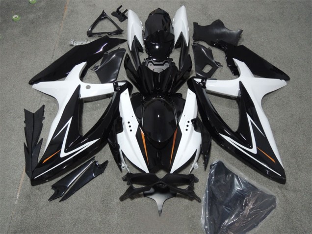 ABS Kit Carenatura Moto GSXR 600 K8 08-10 - Nero Bianco ABS Kit Carenatura Moto GSXR 600 K8 08-10 - Nero Bianco