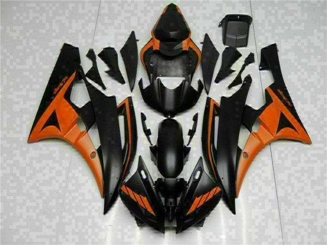ABS Kit Carenatura Moto R6 06-07 - Arancia Nero ABS Kit Carenatura Moto R6 06-07 - Arancia Nero