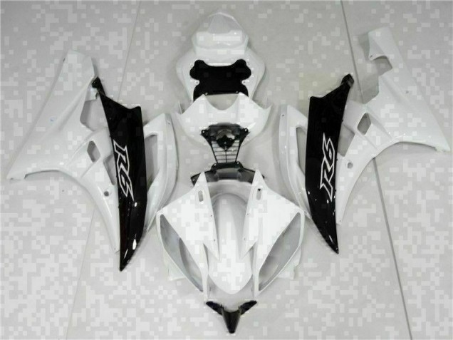 ABS Kits Carenatura Moto R6 06-07 - Bianco Nero ABS Kits Carenatura Moto R6 06-07 - Bianco Nero