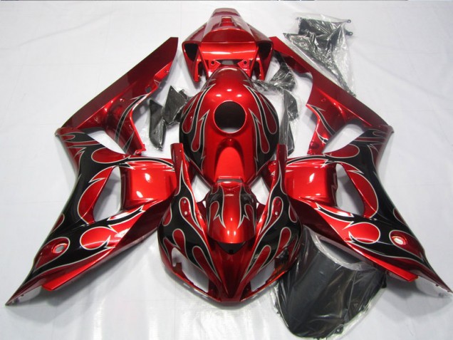 ABS Kits Carene Moto CBR 1000 RR 06-07 - Rosso Nero Fiamma ABS Kits Carene Moto CBR 1000 RR 06-07 - Rosso Nero Fiamma