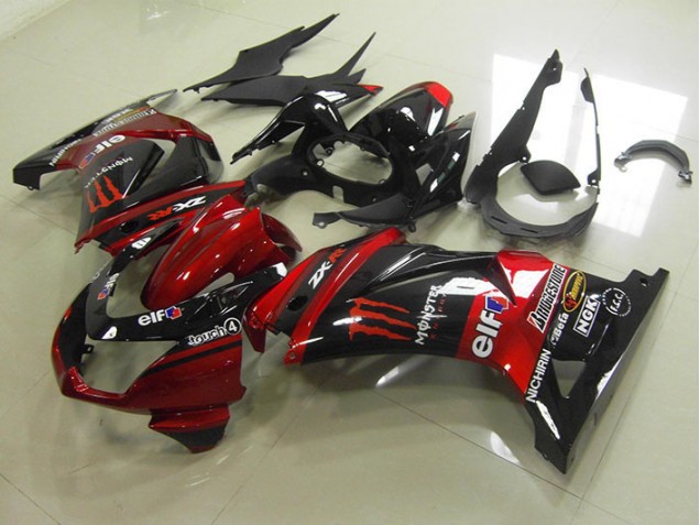 ABS Kits Carene Moto ZX 250R 08-12 - Nero Rosso Monster ABS Kits Carene Moto ZX 250R 08-12 - Nero Rosso Monster