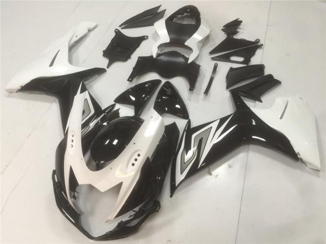 ABS Moto Plastica & Carena GSXR 600 / 750 K11 11-24 - Nero Bianco ABS Moto Plastica & Carena GSXR 600 / 750 K11 11-24 - Nero Bianco