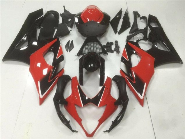 ABS Moto Plastica & Carene GSXR 1000 K5 05-06 - Rosso Nero ABS Moto Plastica & Carene GSXR 1000 K5 05-06 - Rosso Nero