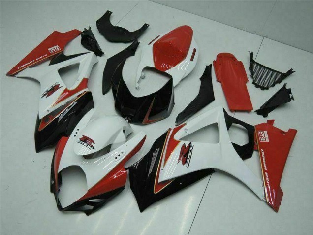 ABS Moto Plastica & Carene GSXR 1000 K7 07-08 - Rosso Bianco ABS Moto Plastica & Carene GSXR 1000 K7 07-08 - Rosso Bianco