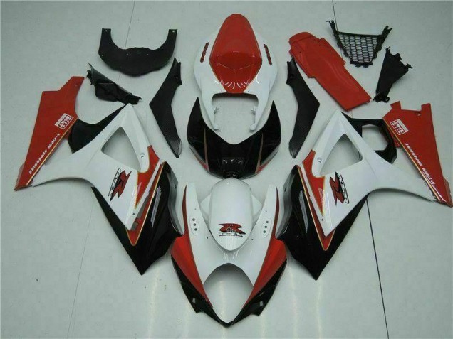 ABS Moto Plastica & Carene GSXR 1000 K7 07-08 - Rosso Bianco ABS Moto Plastica & Carene GSXR 1000 K7 07-08 - Rosso Bianco