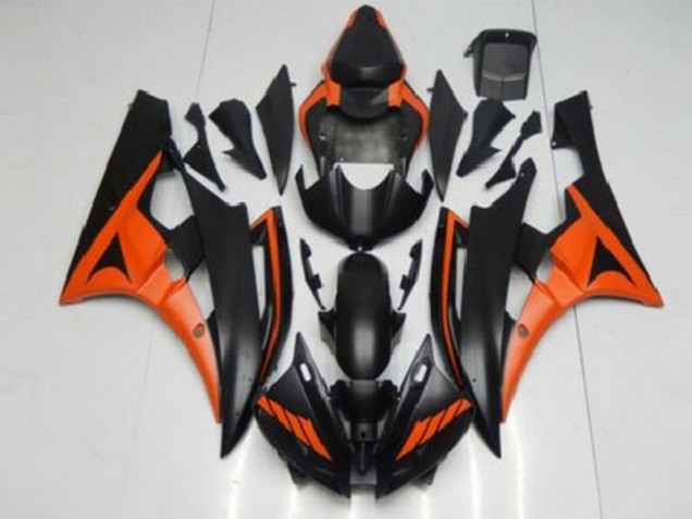 ABS Moto Plastica & Carene R6 06-07 - Arancia Nero ABS Moto Plastica & Carene R6 06-07 - Arancia Nero