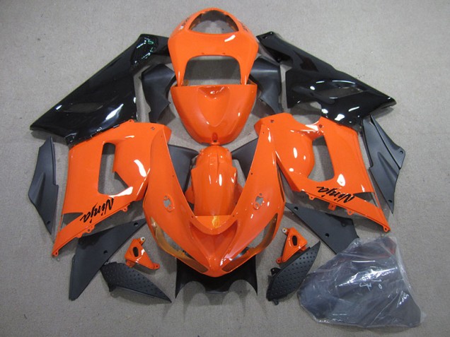 ABS Moto Plastica & Moto Carena ZX6R 05-06 - Arancia Nero Ninja ABS Moto Plastica & Moto Carena ZX6R 05-06 - Arancia Nero Ninja