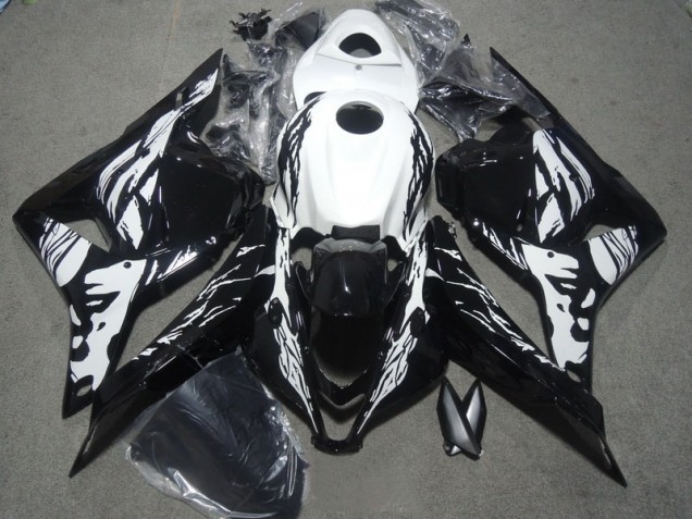 ABS Plastica Moto CBR 600 RR 09-12 - Nero Bianco ABS Plastica Moto CBR 600 RR 09-12 - Nero Bianco