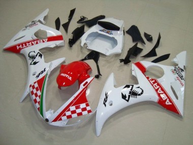 ABS Plastica Moto R6 03-05 - Rosso Bianco