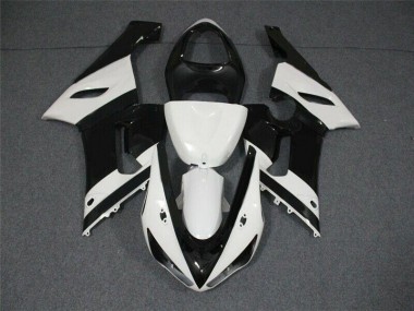 ABS Plastica Moto ZX6R 05-06 - Nero Bianco