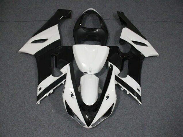 ABS Plastica Moto ZX6R 05-06 - Nero Bianco ABS Plastica Moto ZX6R 05-06 - Nero Bianco
