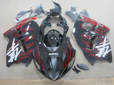 Carena Moto GSXR 1300 Hayabusa 96-07 - Nero Rosso Fiamma