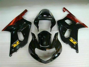 Carena Moto GSXR 600 / 750 K1 K2 K3 01-03 - Nero