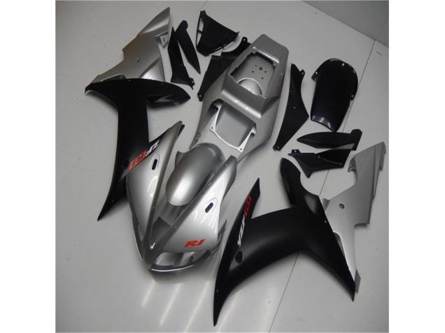 Carena Moto R1 02-03 - Argento Nero