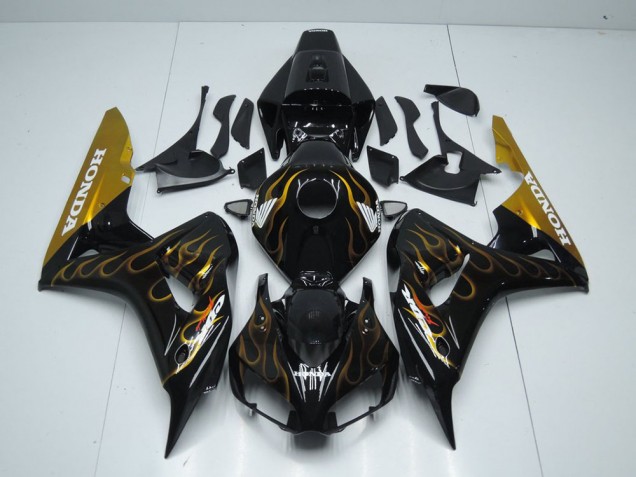 Carene Moto CBR 1000 RR 06-07 - Nero Oro Fiamma Carene Moto CBR 1000 RR 06-07 - Nero Oro Fiamma