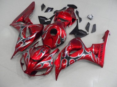 Carene Moto CBR 1000 RR 06-07 - Rosso con Nero Grigio Fiamma