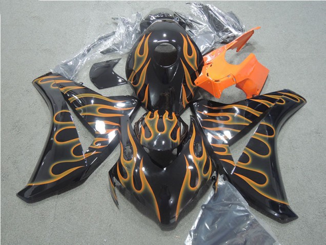 Carene Moto CBR 1000 RR 08-11 - Nero Arancia Fiamma