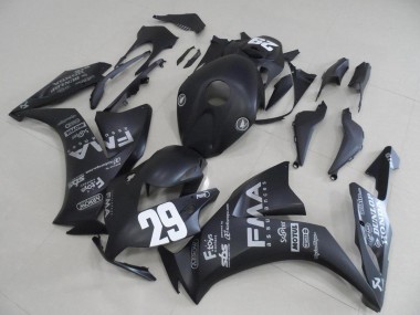 Carene Moto CBR 1000 RR 12-16 - Nero Opaco Grigio Decalcomanie 29