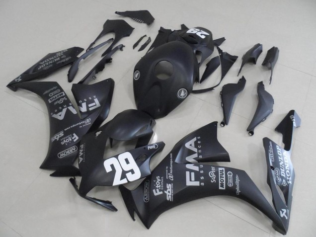 Carene Moto CBR 1000 RR 12-16 - Nero Opaco Grigio Decalcomanie 29 Carene Moto CBR 1000 RR 12-16 - Nero Opaco Grigio Decalcomanie 29
