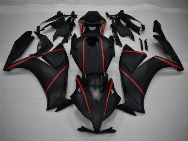 Carene Moto CBR 1000 RR 12-16 - Nero Opaco Rosso Carene Moto CBR 1000 RR 12-16 - Nero Opaco Rosso