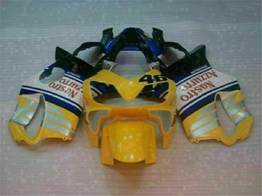 Carene Moto CBR 600 F4i 01-03 - Giallo Argento Nastro Azzurro