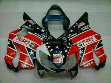 Carene Moto CBR 600 F4i 01-03 - Rosso Bianco Blu Castrol Cycle World
