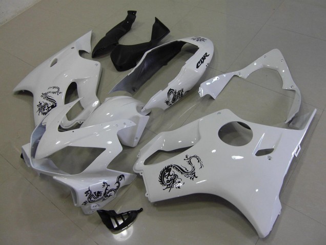 Carene Moto CBR 600 F4i 04-07 - Bianco con Nero Dragon
