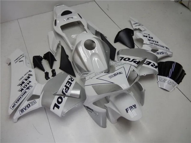 Carene Moto CBR 600 RR 03-04 - Argento Bianco Nero Repsol