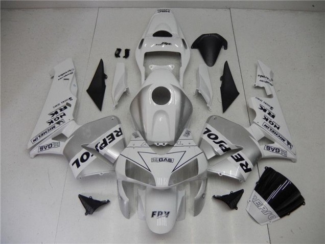 Carene Moto CBR 600 RR 03-04 - Argento Bianco Nero Repsol