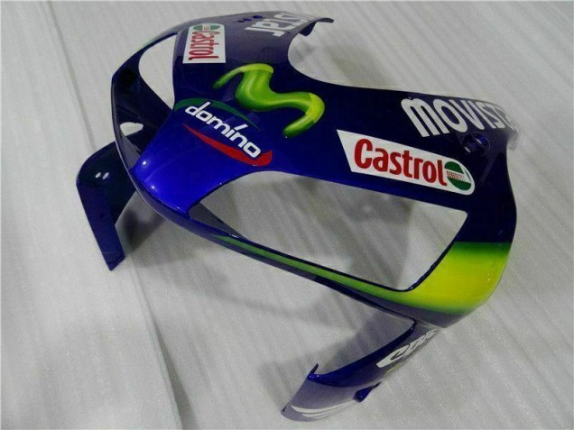 Carene Moto CBR 600 RR 03-04 - Blu Verde Movistar Castrol Carene Moto CBR 600 RR 03-04 - Blu Verde Movistar Castrol