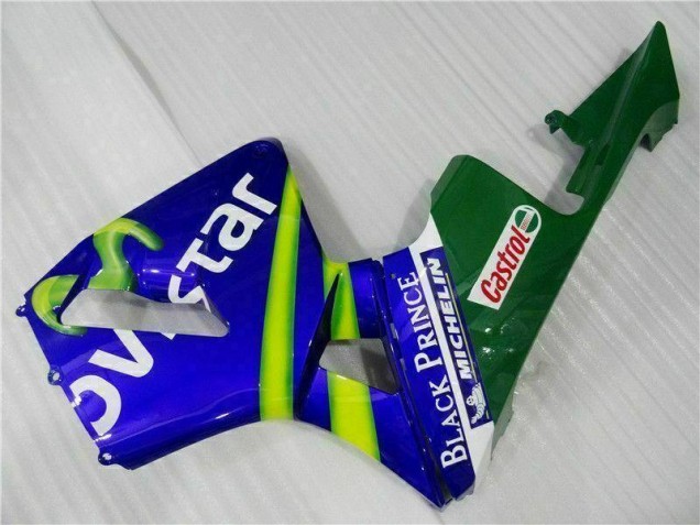 Carene Moto CBR 600 RR 03-04 - Blu Verde Movistar Castrol Carene Moto CBR 600 RR 03-04 - Blu Verde Movistar Castrol