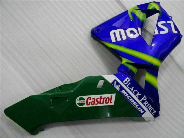 Carene Moto CBR 600 RR 03-04 - Blu Verde Movistar Castrol Carene Moto CBR 600 RR 03-04 - Blu Verde Movistar Castrol