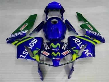 Carene Moto CBR 600 RR 03-04 - Blu Verde Movistar Castrol