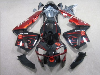 Carene Moto CBR 600 RR 03-04 - Nero Rosso RACARDI