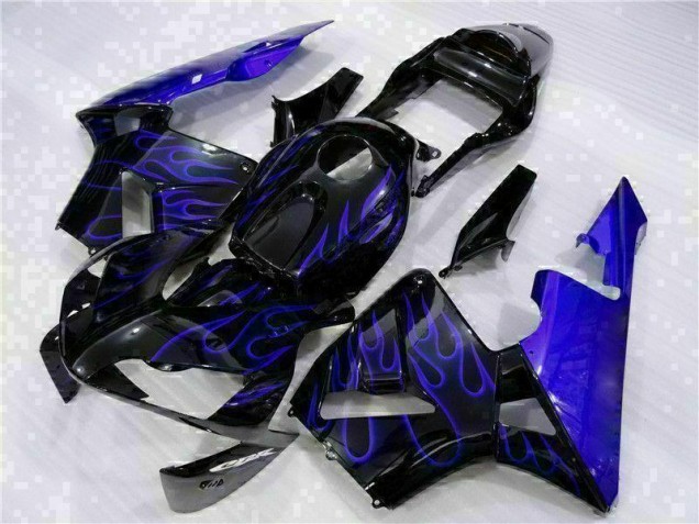 Carene Moto CBR 600 RR 03-04 - Nero con Blu Fiamma Carene Moto CBR 600 RR 03-04 - Nero con Blu Fiamma