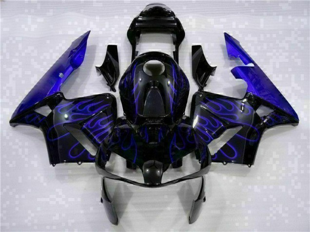 Carene Moto CBR 600 RR 03-04 - Nero con Blu Fiamma Carene Moto CBR 600 RR 03-04 - Nero con Blu Fiamma