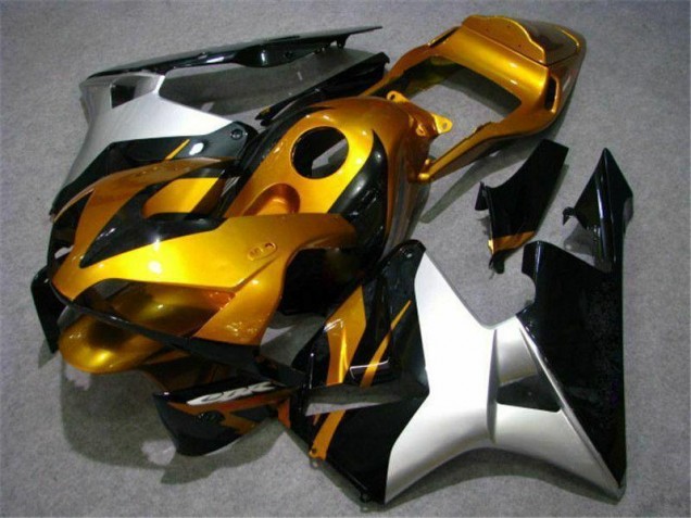 Carene Moto CBR 600 RR 03-04 - Oro Argento Nero Carene Moto CBR 600 RR 03-04 - Oro Argento Nero