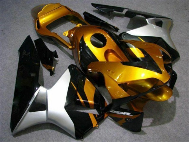 Carene Moto CBR 600 RR 03-04 - Oro Argento Nero Carene Moto CBR 600 RR 03-04 - Oro Argento Nero