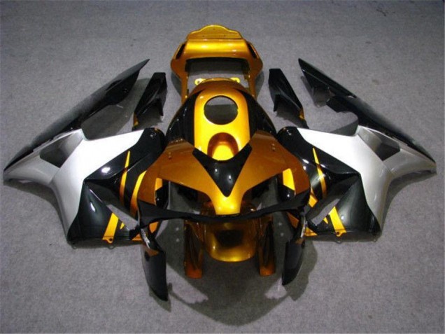 Carene Moto CBR 600 RR 03-04 - Oro Argento Nero Carene Moto CBR 600 RR 03-04 - Oro Argento Nero