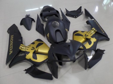 Carene Moto CBR 600 RR 05-06 - Nero Opaco con Oro Cranio
