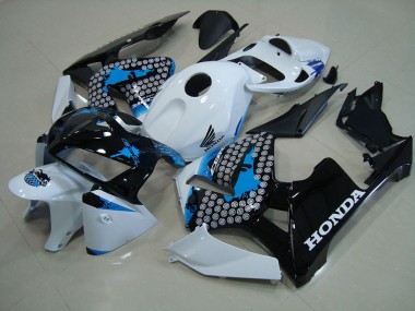 Carene Moto CBR 600 RR 05-06 - Nero Opaco con Rosso Adesivo