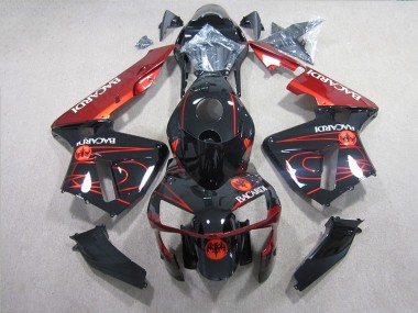 Carene Moto CBR 600 RR 05-06 - Nero Rosso BACARDI
