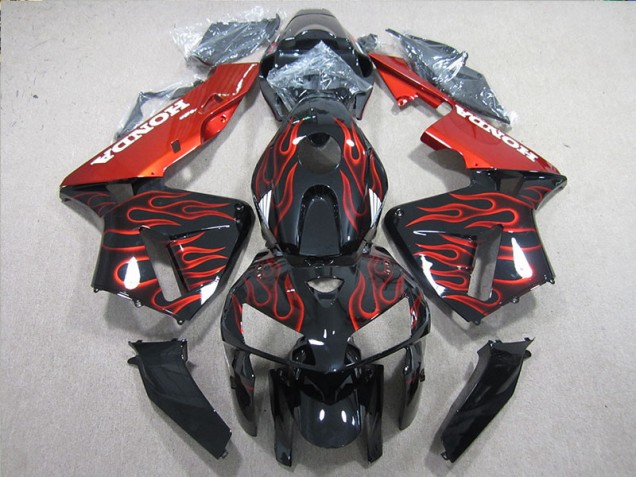 Carene Moto CBR 600 RR 05-06 - Nero Rosso Fiamma