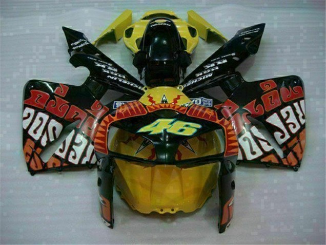 Carene Moto CBR 600 RR 05-06 - Nero Rosso Giallo 46 Carene Moto CBR 600 RR 05-06 - Nero Rosso Giallo 46