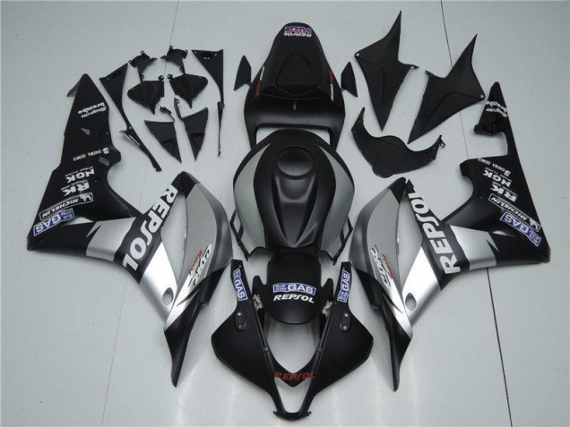 Carene Moto CBR 600 RR 07-08 - Argento Repsol Nero Carene Moto CBR 600 RR 07-08 - Argento Repsol Nero