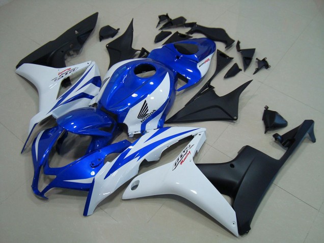 Carene Moto CBR 600 RR 07-08 - Blu Bianco Nero Opaco Carene Moto CBR 600 RR 07-08 - Blu Bianco Nero Opaco