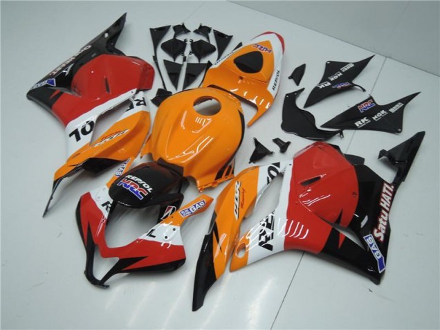 Carene Moto CBR 600 RR 09-12 - Arancia Rosso Nero Repsol Carene Moto CBR 600 RR 09-12 - Arancia Rosso Nero Repsol