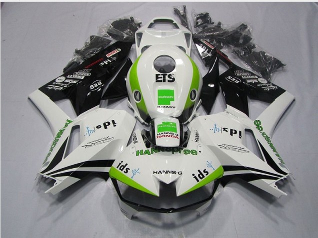 Carene Moto CBR 600 RR 13-21 - Bianco Verde Hannspree ETS Carene Moto CBR 600 RR 13-21 - Bianco Verde Hannspree ETS